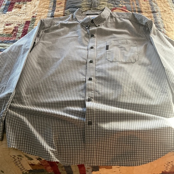 Columbia men’s long sleeve button collar shirt XL geometrical print - Picture 3 of 10